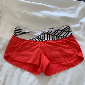 Lululemon Speed Shorts - Love Red